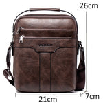 Casual Men Bag for 10.5 Inch iPad Handbag Men Shoulder Bags for Man Messenger Bag Business Male Crossbody Bags Travel PU Leather