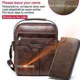 Casual Men Bag for 10.5 Inch iPad Handbag Men Shoulder Bags for Man Messenger Bag Business Male Crossbody Bags Travel PU Leather